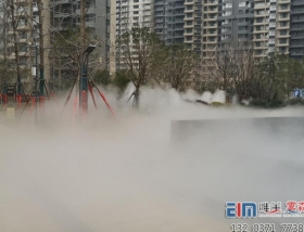 泰宏建业城景观雾森仙境效果，小区景观雾森造景系统