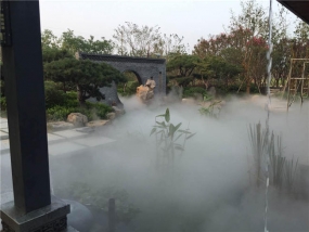 郑州园博园景观造雾