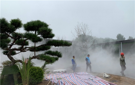 降温除尘,建设工地降尘是济南市大气污染防治的重要内容之